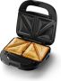 Philips Sandwichmaker 5000 Series HD2350 80 met 3 verwisselbare plaatsets gelijkmatige opwarming compacte opslag zwart zilver - Thumbnail 2