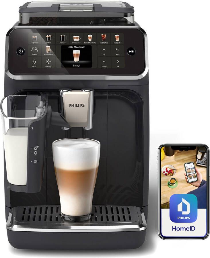 Philips 5500 Series Volautomatische Espressomachine LatteGo Melksysteem 20 Verschillende dranken Zwart EP5541 50 - Foto 2