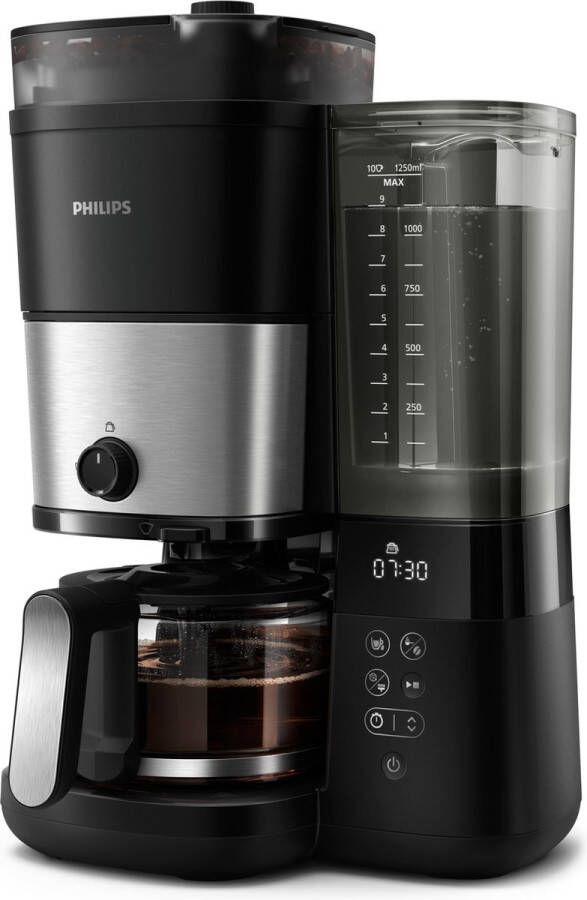 Philips Koffiezetapparaat met maalwerk HD7900 50 All-in-1 Brew met slim dosering en duo-koffiebonenreservoir inclusief doseerlepel - Foto 9