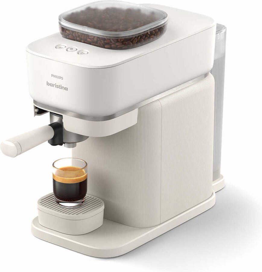 Philips Baristina BAR302 20 Espressomachine Koffiemachine Met Bonen Premium Wit