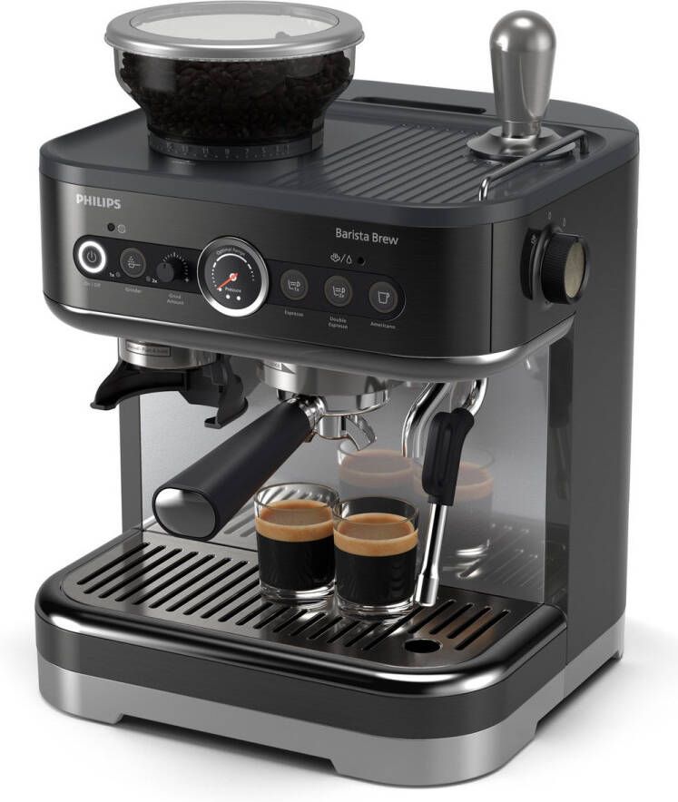 Philips Barista Brew Halfautomatische espressomachine PSA3218 10 RVS Metaal Zwart