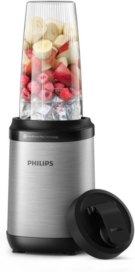 Philips Blender HR2764 00 5000 Series met ProBlend Plus-technologie 700ml tritan beker compact ontwerp roestvrij staal zwart