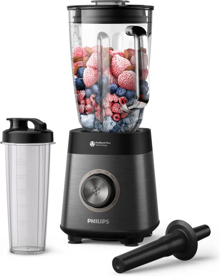 Philips Blender HR3041 00 1.200 Watt Met To Go Beker en Stamper