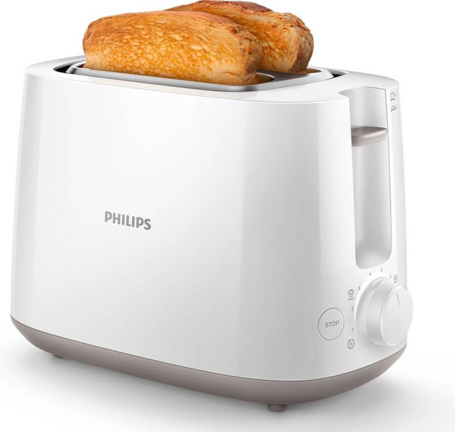 Philips Daily HD2581 00 Broodrooster Wit - Foto 1