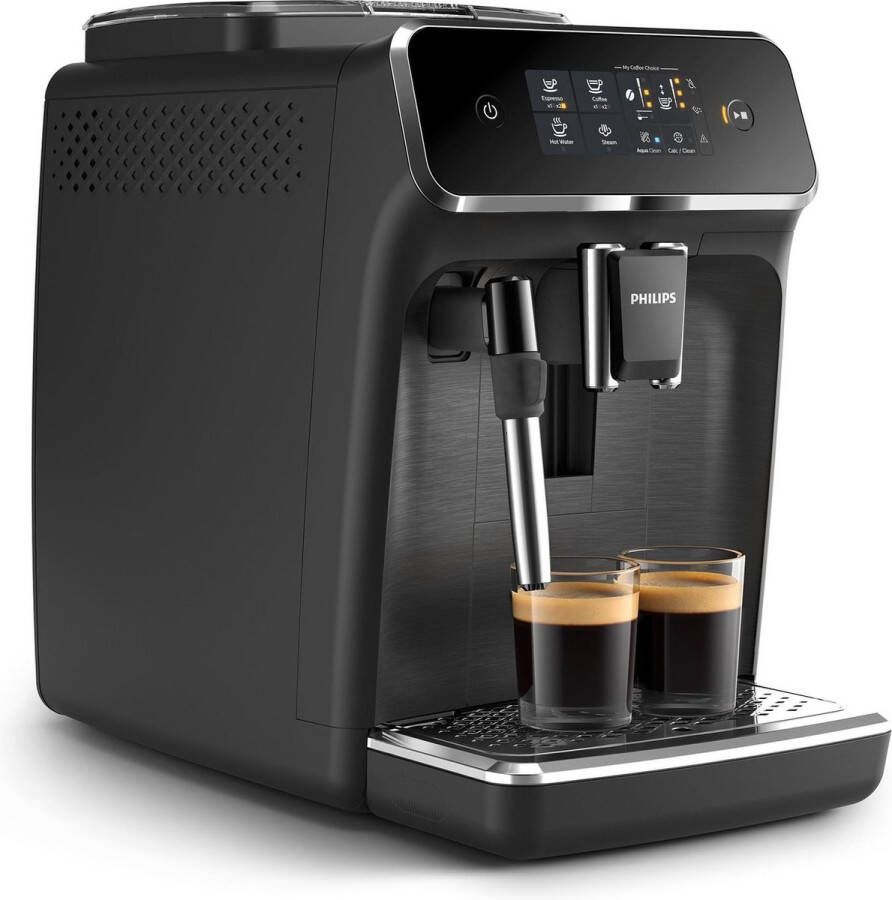 Philips Volautomatisch koffiezetapparaat 2200 Serie EP2220 40 Pannarello 2 koffiespecialiteiten individueel instelbare aromasterkte