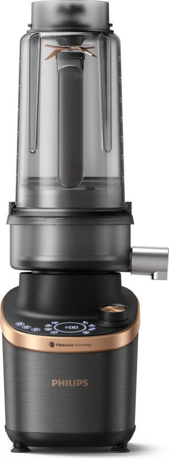 Philips Blender HR3770 10 Flip&Juice™ 12 niveaus pulse-functie sapcentrifuge 2 houders - Foto 10