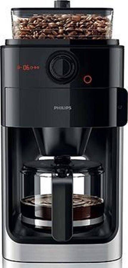 Philips Koffiezetapparaat met maalwerk Grind & Brew HD7767 00 1 2 l aroma-gesealed bonenvak edelstaal zwart - Foto 13