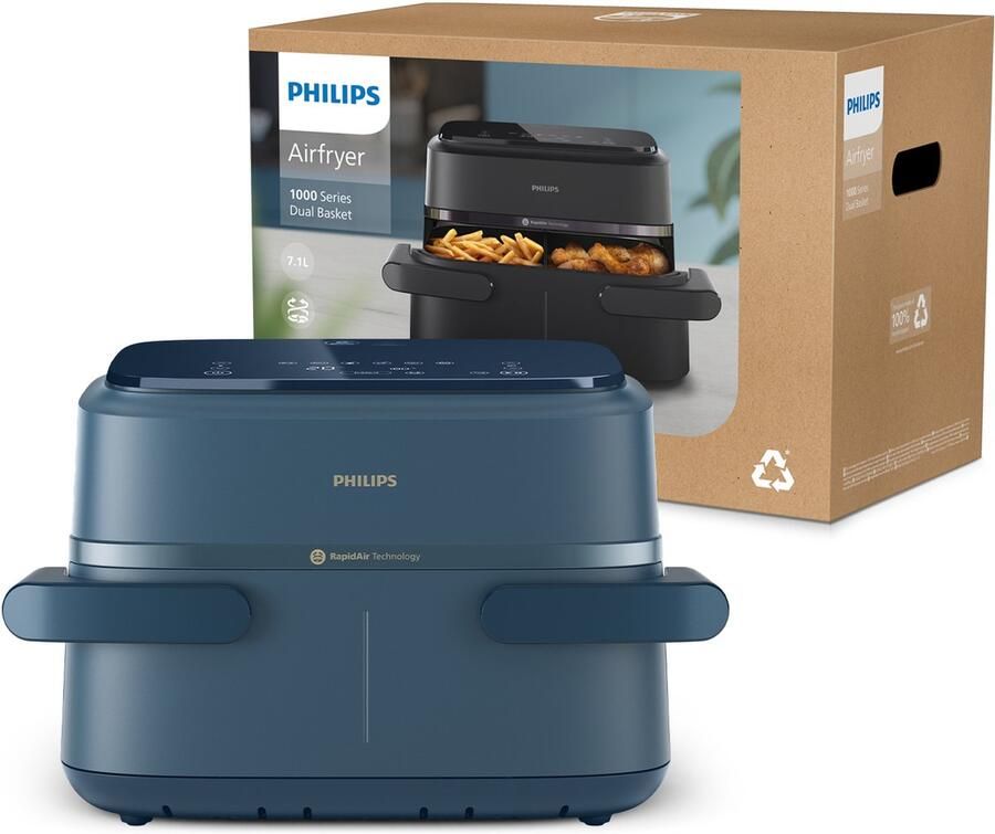 Philips 1000 series NA156 60 Dubbele airfryer Heteluchtfriteuse Vrijstaand 7 1l 2450 W - Foto 2