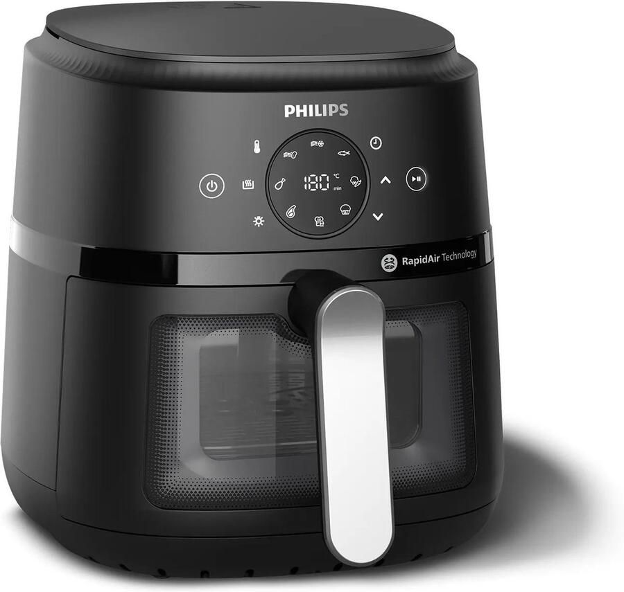 Philips Airfryer 2000 NA221 00 met 4.2L kijkvenster RapidAir technologie en 13 kookfuncties zwart zilver - Foto 11