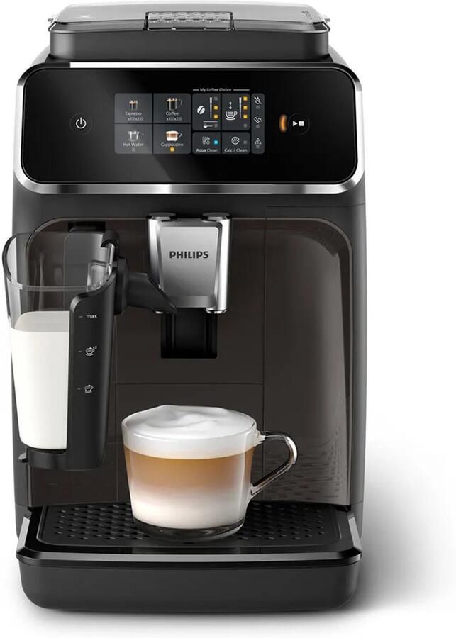 Philips 2300 Series Espressomachine 4 Verschillende Dranken 4 Verschillende Dranken LatteGo Melksysteem 40% Stiller AquaClean Filter Volautomatisch Zwart Koffiemachine met bonen EP2334 10 - Foto 2