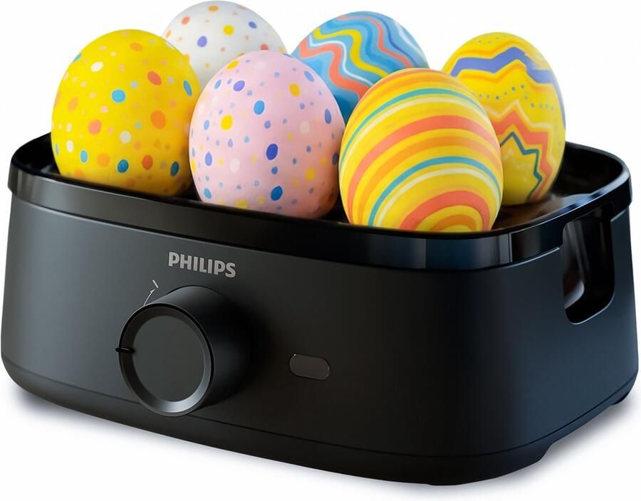 Philips Eierkoker HD9137 90 3000 Series gezinsgrootte met de accessoires voor gepocheerde eieren verschillende kookniveaus mogelijk