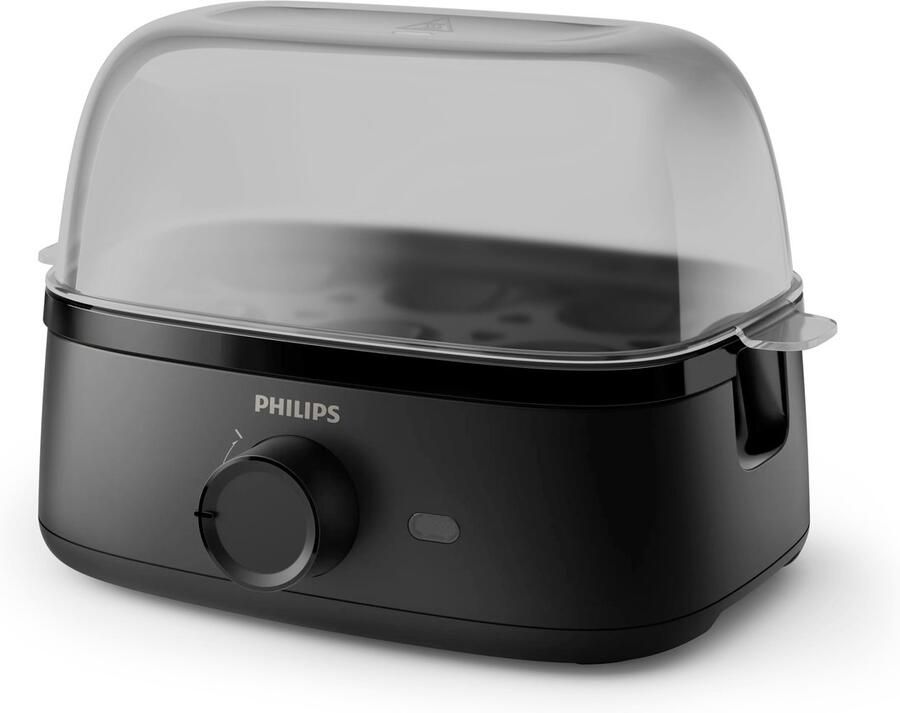 Philips Eierkoker HD9137 90 3000 Series gezinsgrootte met de accessoires voor gepocheerde eieren verschillende kookniveaus mogelijk