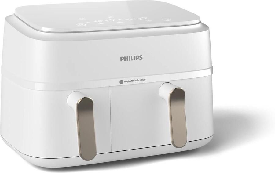 Philips 3000 series NA353 10 friteuse Dubbel 9 l Vrijstaand 2750 W Heteluchtfriteuse Zilver Wit - Foto 13