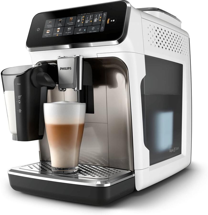 Philips 3300 Serie Volautomatische espressomachine LatteGo Stille Zetmethode AquaClean