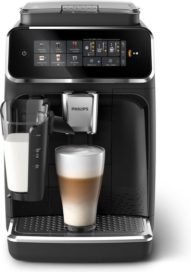 Philips Volautomatisch koffiezetapparaat EP3347 90 3300 Series 6 koffiespecialiteiten met lattego melkopschuimer zwart verchroomd - Foto 5