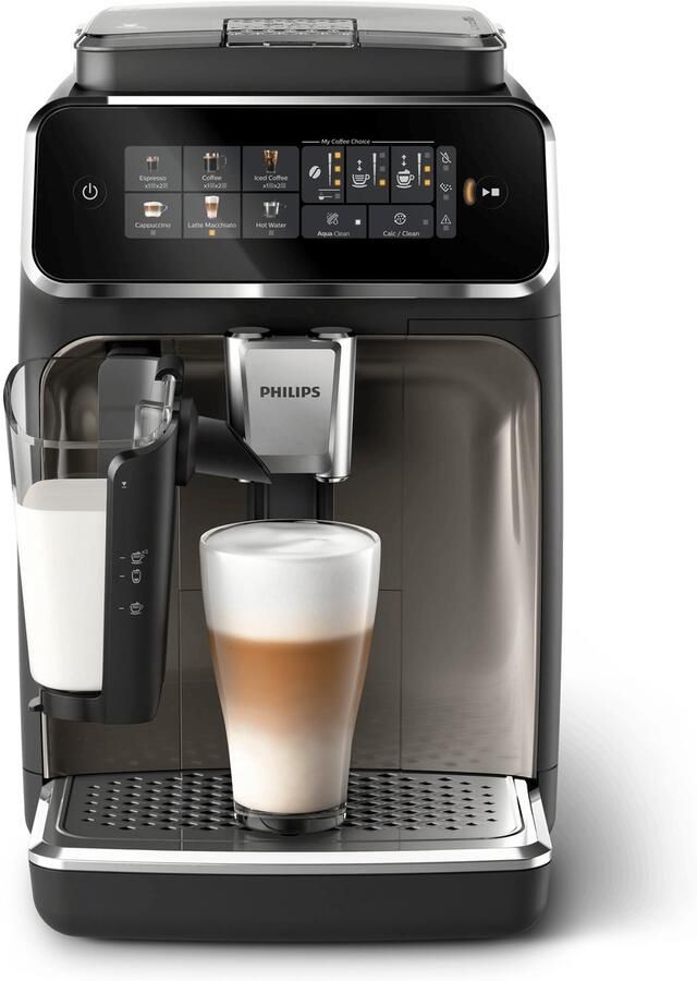 Philips Volautomatisch koffiezetapparaat EP3347 90 3300 Series 6 koffiespecialiteiten met lattego melkopschuimer zwart verchroomd
