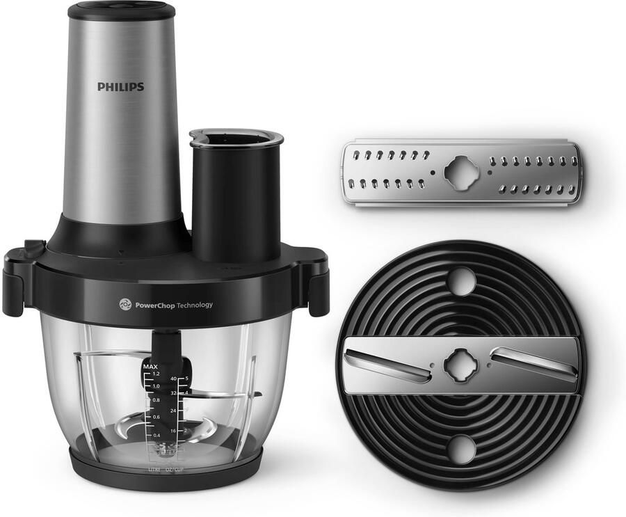 Philips 5000 series HR1504 00 Elektrische hakmolen 1 2 l Zwart Roestvrijstaal