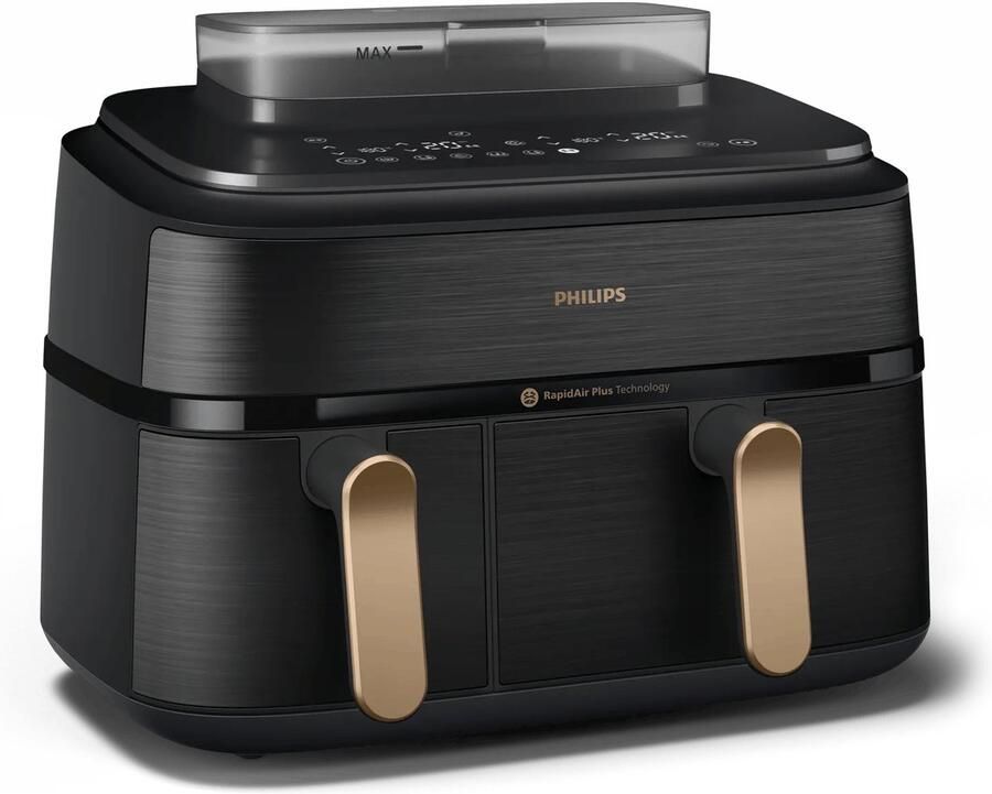 Philips Airfryer NA552 00 Steam Airfryer 5000 Series Dual Basket 9L Capaciteit (3L+6L) - Foto 2