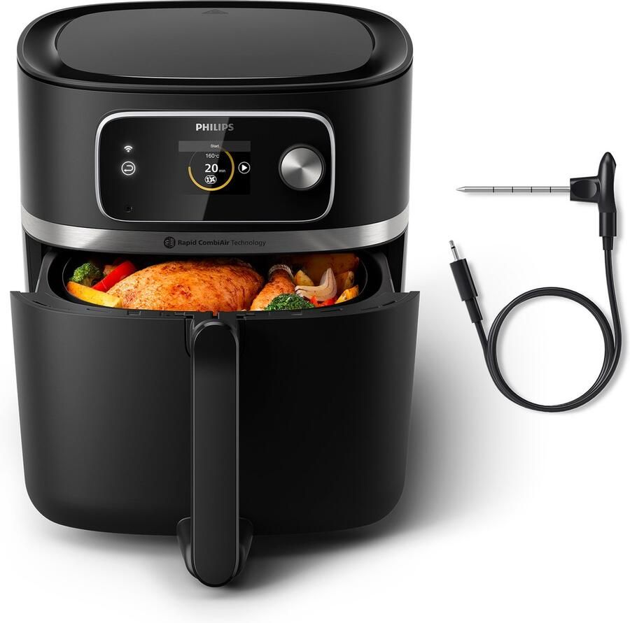 Philips 7000 Series Airfryer Combi XXL Connected HD9880 90 Rapid CombiAir 8.3L Tot 6 personen Met Voedselthermometer - Foto 4