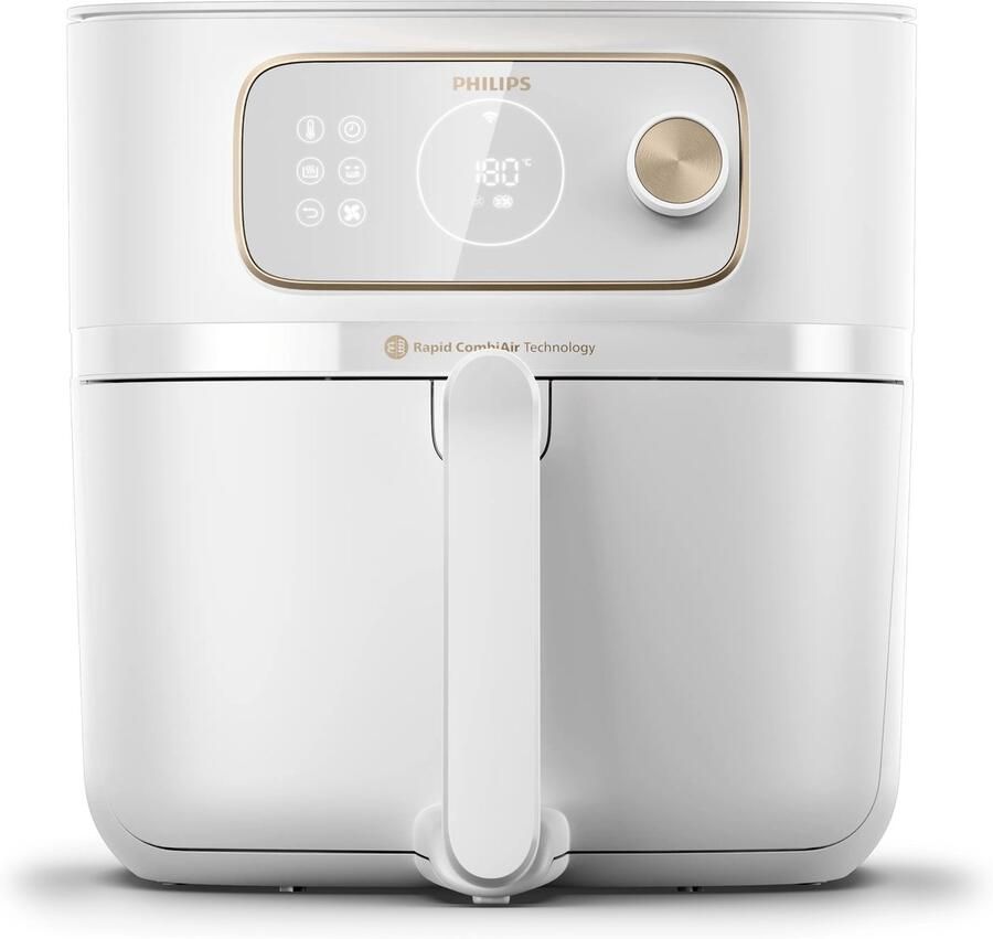 Philips 7000 Series Airfryer Combi XXL Connected HD9876 20 Rapid CombiAir 8.3L Tot 6 Personen Wit