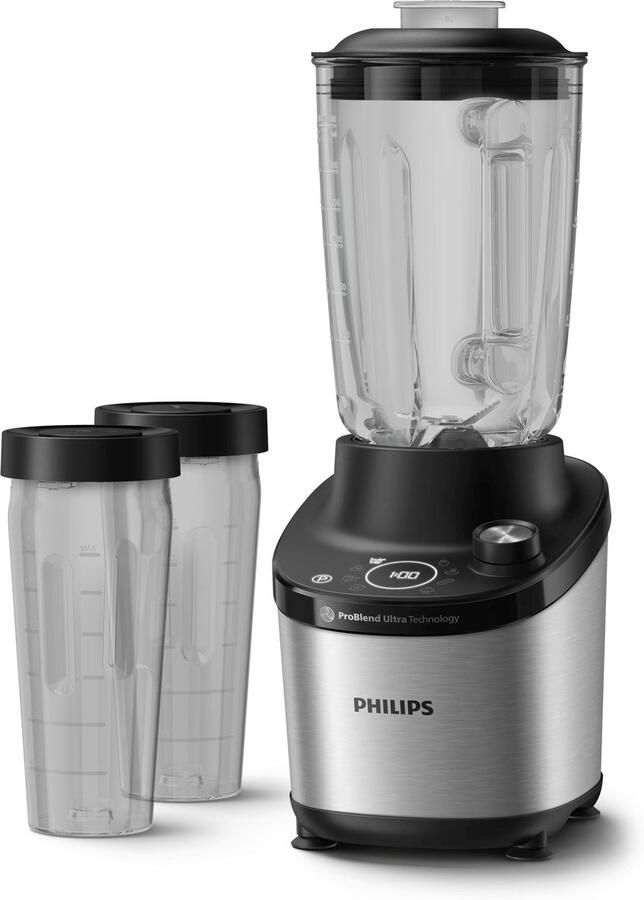 Philips Blender HR3760x10 7000 Series met ProBlend ultra-technologie 2l-glascontainer en snelle keuzeprogramma s metallic zwart - Foto 8