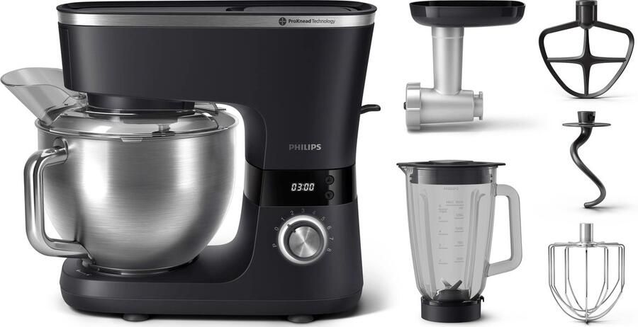 Philips HR7962 21 Keukenmachine met accessoires uit de 7000-serie