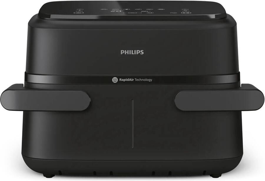 Philips Airfryer 1000-serie flexibele mand 7 1 liter inhoud RapidAir-technologie 10 kookfuncties 90% minder vet compact ontwerp HomeID recepten-app (NA154 00) - Foto 1