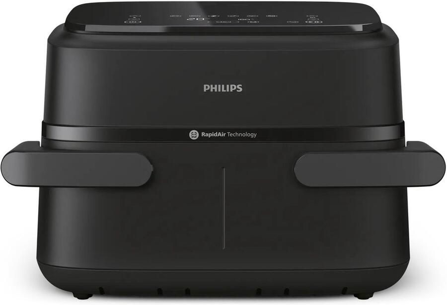 Philips Airfryer 1000-serie flexibele mand 7 1 liter inhoud RapidAir-technologie 10 kookfuncties 90% minder vet compact ontwerp HomeID recepten-app (NA154 00)