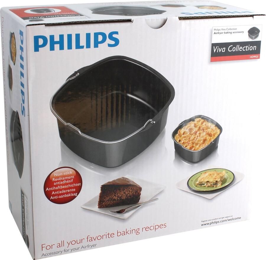 Philips Airfryer HD9925 00 Airfryer accessoire Bakvorm voor de Viva & Avance Airfryer