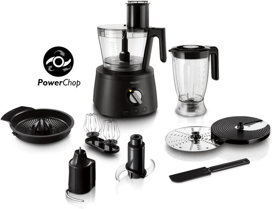 Philips Avance HR7776 90 Foodprocessor 1000W Zwart