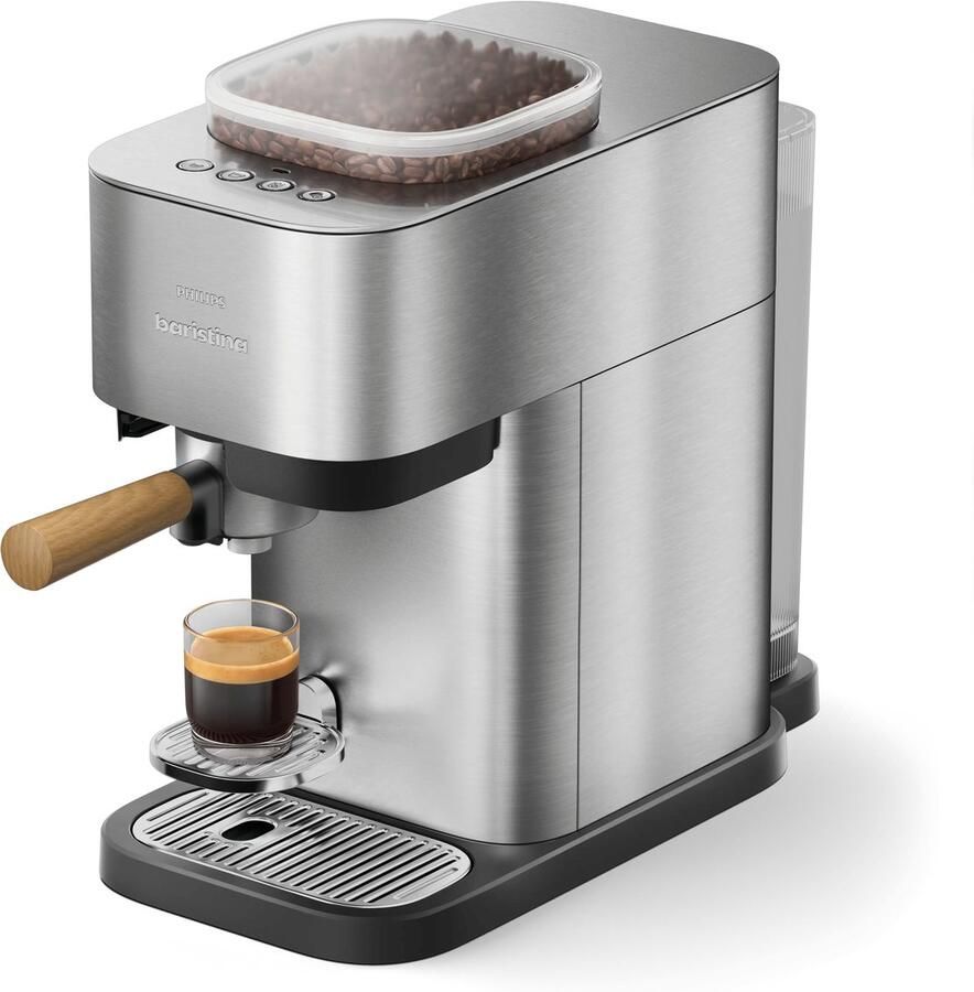 Philips Baristina Plus BAR500 00 Espressomachine Pistonmachine Ijskoffie Stainless Steel