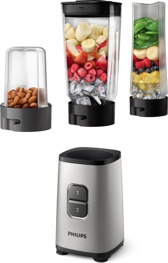 Philips HR2604 80 blender Daily z.grijs 0 6 0 7L 350W - Foto 2
