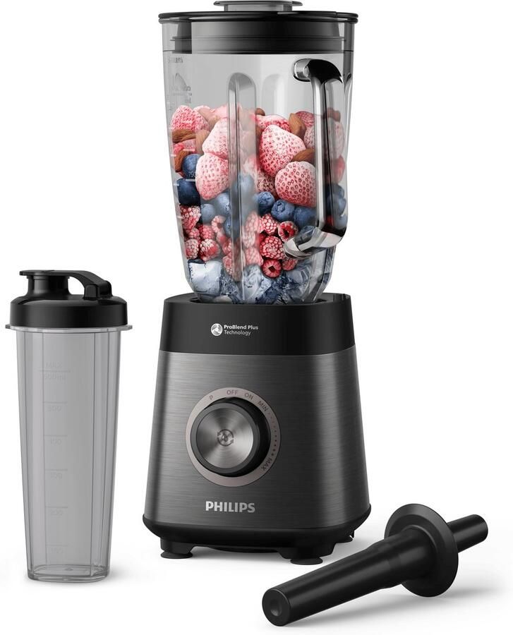 Philips Blender HR3041 00 1.200 Watt Met To Go Beker en Stamper