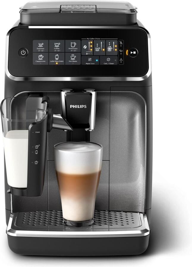 Philips Volautomatisch koffiezetapparaat 3200 Serie EP3246 70 LatteGo 5 koffiespecialiteiten individueel instelbare aromasterkte zilver zwart - Foto 12