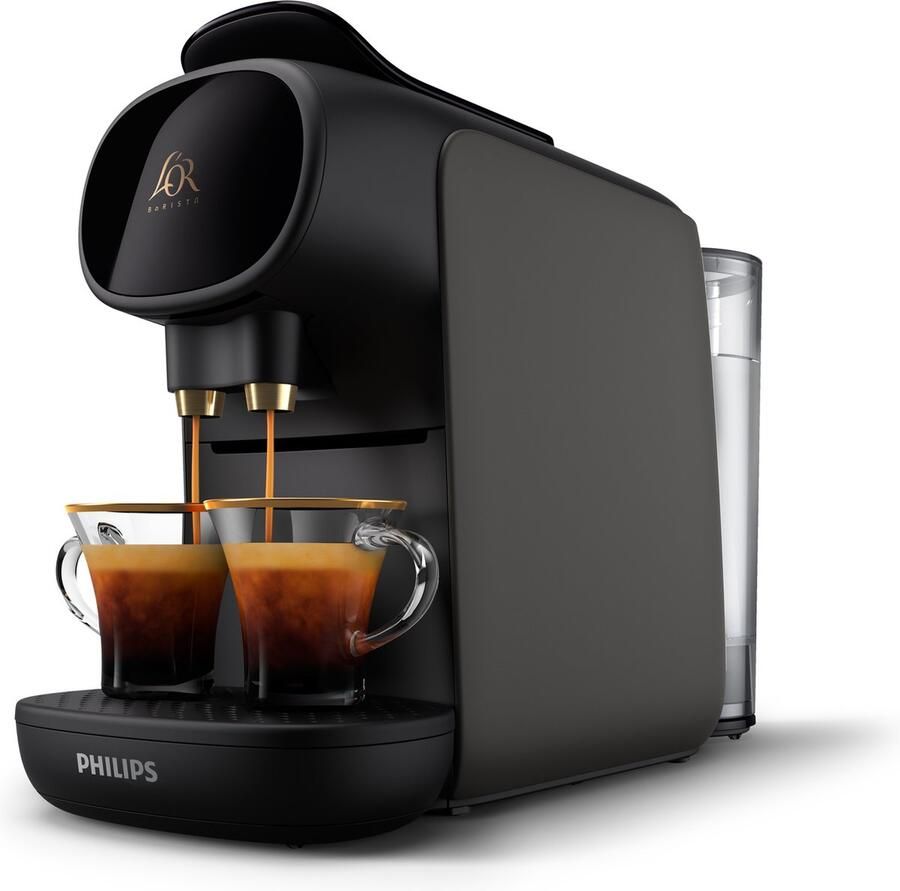 Philips L'OR Barista Sublime Koffiezetapparaat LM9012 20 Geschikt voor Capsules Koffiecupmachine Inclusief 9 Espresso en Barista Capsules Grijs