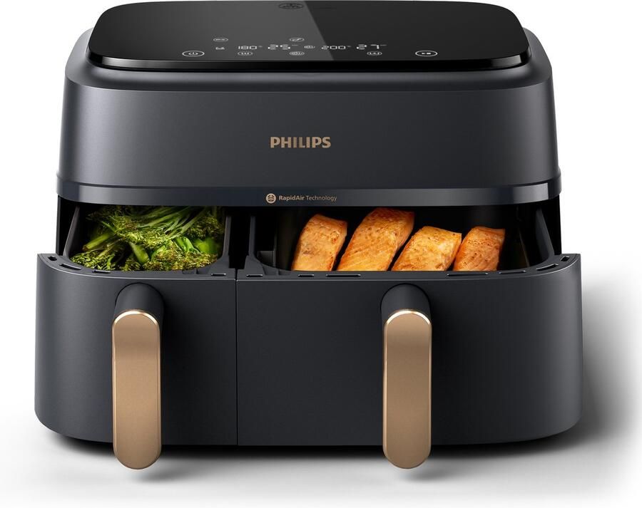 Philips Versuni Serie 3000 Rapid Air 9l Airfryer Zwart 9 Liters EU Plug - Foto 13