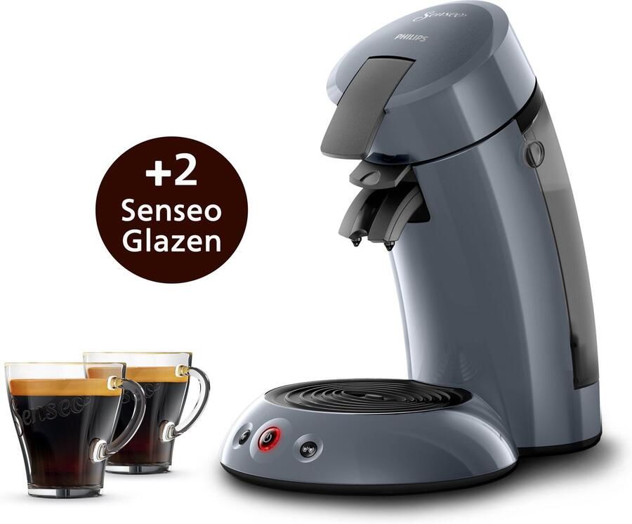 Philips Senseo koffiepadmachine – Crema Plus – 1 of 2 koffie tegelijk Blauw HD7806 50