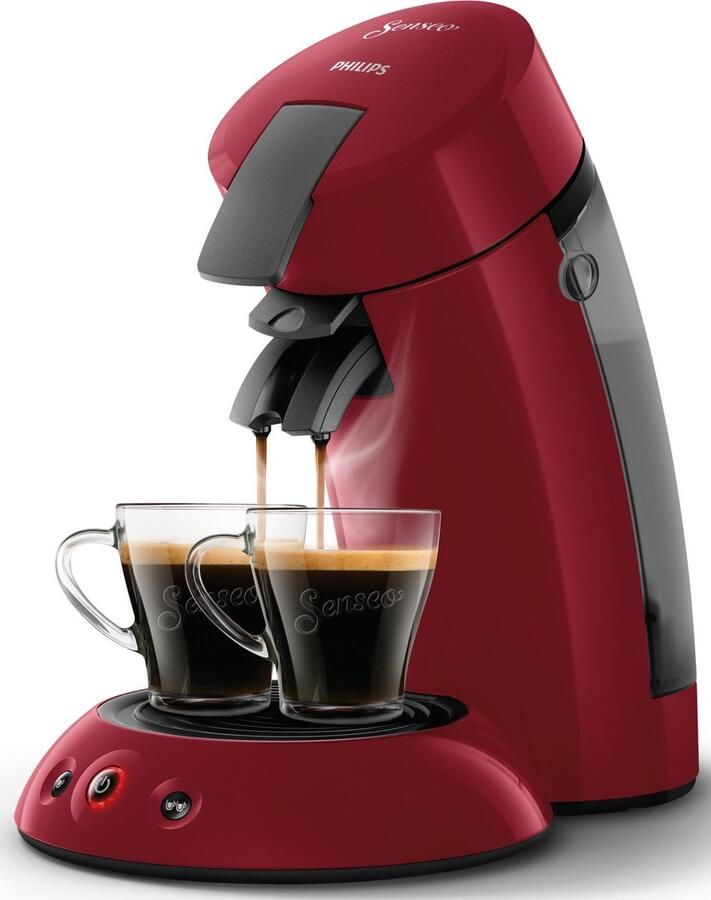 Philips Senseo Original HD6553 80 Koffiepadmachine voor max 2 Kopjes Koffie Exclusief Koffiepads Rood - Foto 2