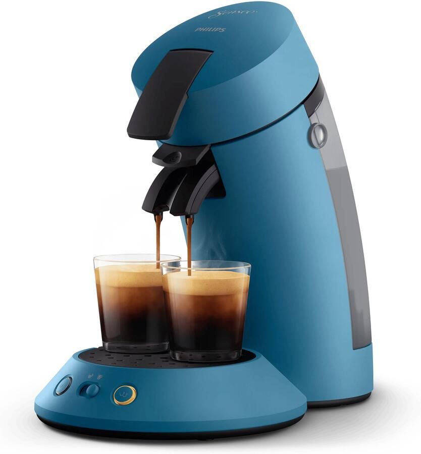 Philips Senseo Original Plus Koffiepadmachine CSA210 00 Keuze uit 1 of 2 Kopjes Instelbare Intensiteit Automatische Uitschakeling Blauw - Foto 2