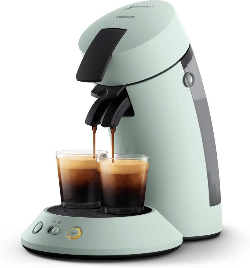 Philips Senseo Original Plus Koffiepadmachine CSA210 20 Keuze uit 1 of 2 Kopjes Instelbare Intensiteit Automatische Uitschakeling Mintgroen