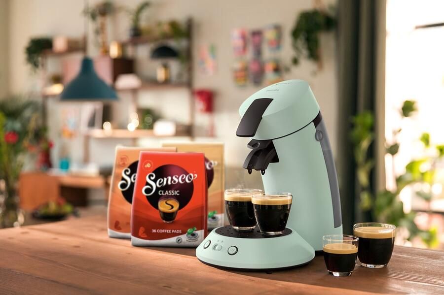 Philips Senseo Original Plus Koffiepadmachine CSA210 20 Keuze uit 1 of 2 Kopjes Instelbare Intensiteit Automatische Uitschakeling Mintgroen - Foto 10