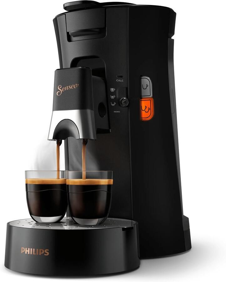 Philips Senseo Select Koffiepadmachine CSA240 60 Keuze uit 1 of 2 Kopjes Instelbare Intensiteit Automatische Uitschakeling Zwart - Foto 5