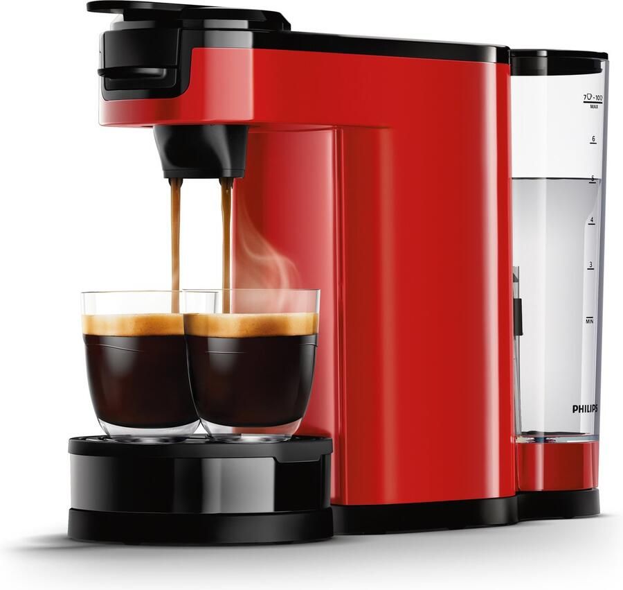 Philips Senseo Switch Koffiemachine HD6592 84 Pad- en Filterkoffiezetapparaat Automatische Uitschakeling Instelbare Intensiteit Incl Thermische Kan Rood - Foto 6