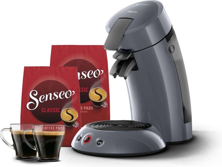 Philips Senseo koffiepadmachine – Crema Plus – 1 of 2 koffie tegelijk Blauw HD7806 50 - Foto 2