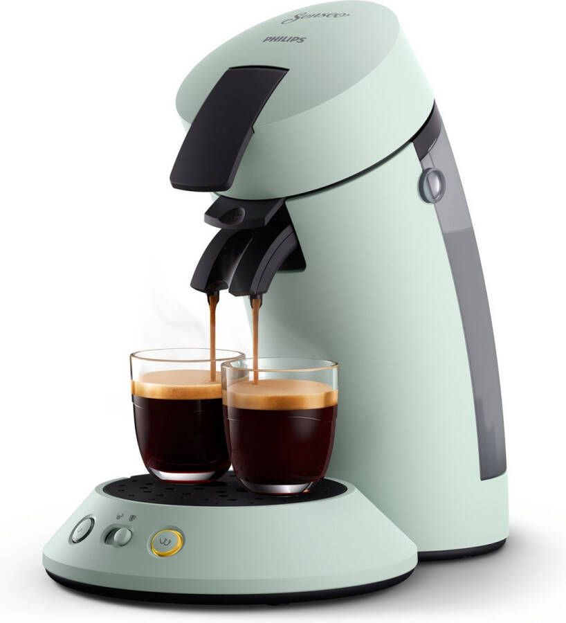 Philips Senseo Original Plus Koffiepadmachine CSA210 20 Keuze uit 1 of 2 Kopjes Instelbare Intensiteit Automatische Uitschakeling Mintgroen - Foto 2