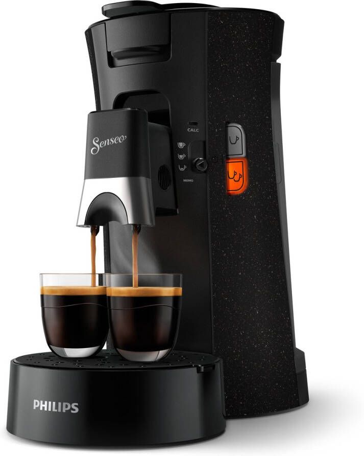 Philips Senseo Select Koffiepadmachine CSA240 20 Keuze uit 1 of 2 Kopjes Instelbare Intensiteit Automatische Uitschakeling Zwart met Spikkeleffect - Foto 10