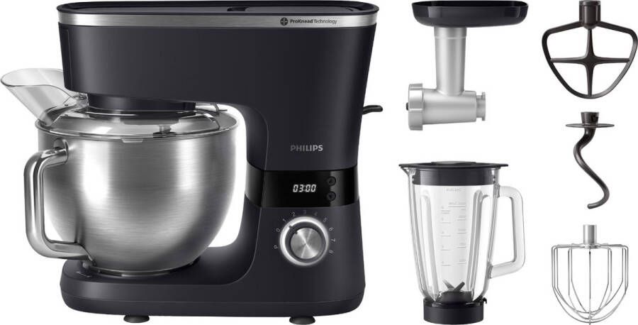 Philips HR7962 21 Keukenmachine met accessoires uit de 7000-serie