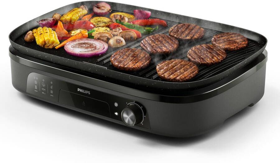 Philips Tafelgrill HD6210 90 Instelbare temperatuur 2400W
