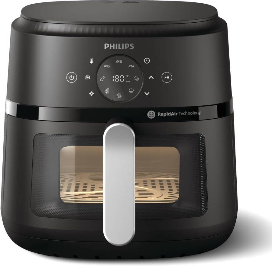 Philips Versuni 2000 Heteluchtfriteuse 6.2 Liter 1700 Watt Zwart