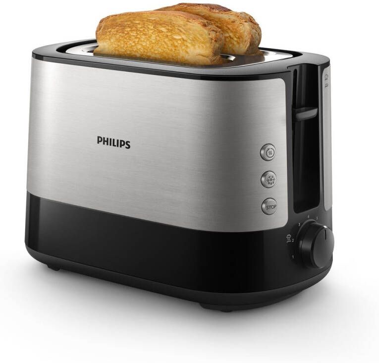 Philips Toaster HD2637 90 Viva Collection Broodrooster kruimellade 7 bruiningsniveaus zilverkleur - Foto 9